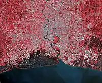 Bangkok vue par satellite en 2022
