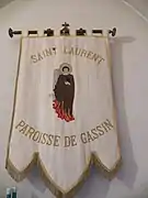 Bannière de la paroisse de saint Laurent