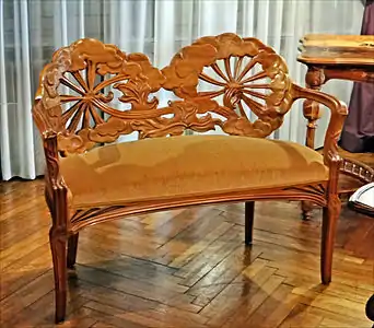 Banquette aux ombelles (1902), musée de l'École de Nancy.