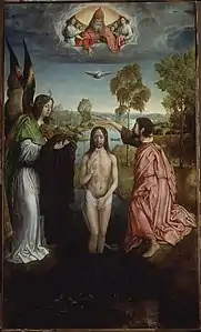 Baptême du Christ, sans son cadre (Madrid, collection Abelló).