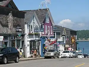 Le centre-ville de Bar Harbor