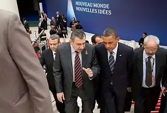 Le président américain Barack Obama et le Premier ministre égyptien Essam Sharaf