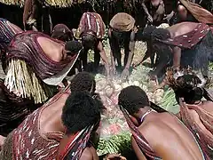 Cérémonie papoue dans la vallée de Baliem.