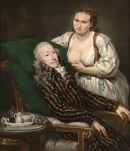 Franz de Paula, comte Hartig, et son épouse Eleonora représentée en Charité romaineBarbara Krafft (1797)