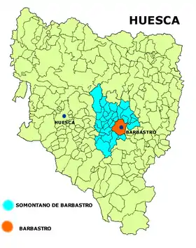 Localisation de Barbastro