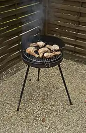 Barbecue à grilles classique.