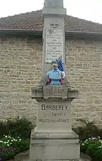 Monument aux morts de Barberey.