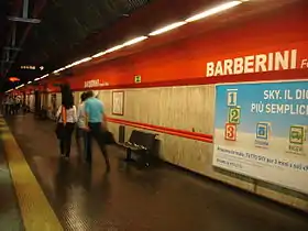 Image illustrative de l’article Barberini - Fontana di Trevi (métro de Rome)