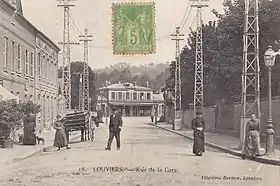 La gare de Louviers, dans les années 1920.