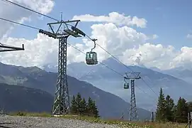 Télécabine Barboleuse - Les Chaux sur le domaine de Gryon.