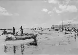 Ancienne photo du port de Povoa.