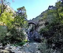 Gorges de l'Artuby : pont de la Montée du moulin à Bargème