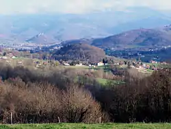 La vallée de la Barguillière vue depuis Saint-Martin-de-Caralp (Ariège).