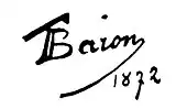 signature de Théodore Baron