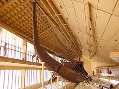 La barque reconstituée de Khéops (Musée de la barque solaire)