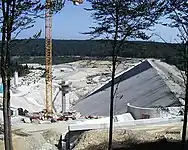 Le chantier en août 2000