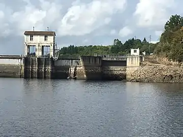 La prise d'eau de la rive droite en 2017.