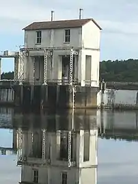 La prise d'eau de la rive gauche en 2018.