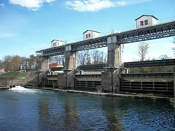 Barrage d'Ausson sur la Garonne