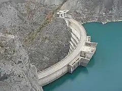 Vue du barrage