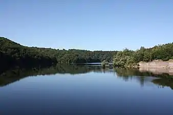 Le lac de Rochebut en 2010.