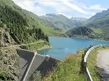 barrage et lac de La-Gittaz