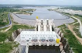 Barrage hydroélectrique de Soubré, Côte d'Ivoire.