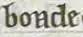 N barré dans bonde dans le manuscrit Stockholm B 74, 32v.