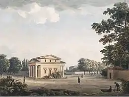 La barrière de Saint-Mandé, gravure de Palaiseau (1819).