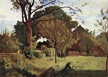 Une Ferme près de Coinsins (vers 1865),  Kunstmuseum Winterthur.