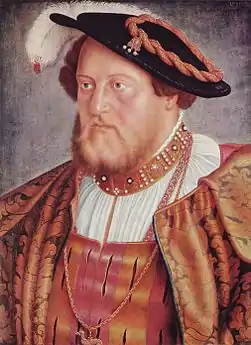 4.  Ottheinrich, prince de Pfalz, 1535, Alte Pinakothek, Munich.