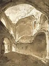 Intérieur d'une ruine ancienne (vers 1627), Düsseldorf, Museum Kunstpalast.