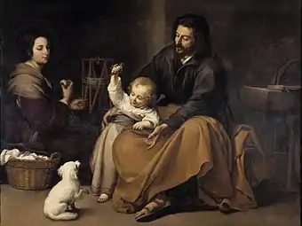 La Sainte Famille à l'oisillon (vers 1650), Paris, musée du Louvre.