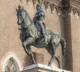 Statue de Bartolomeo Colleoni, par Verrocchio, 1481.