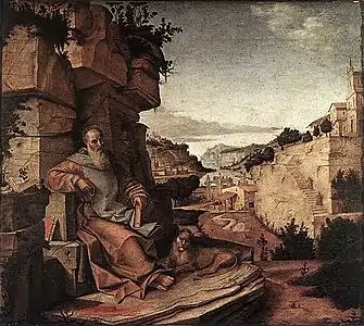 Saint Jérômev. 1500, Milan.