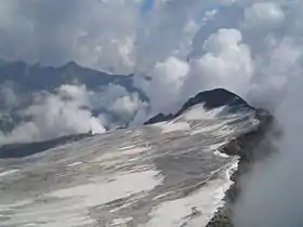 Le glacier du Basòdino depuis le sommet.