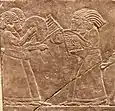 Musiciens de l'armée assyrienne.