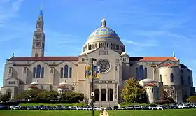Basilique du sanctuaire national de l'Immaculée Conception (Washington, États-Unis).