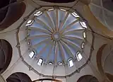 La coupole de la basilique vue de l'intérieur.