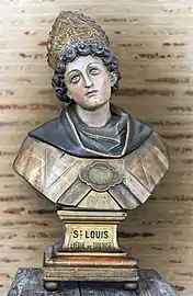 Buste de saint Louis de Toulouse.