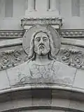 Sculpture du Christ de la façade sud