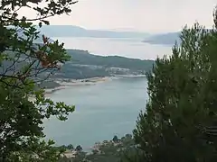 Paysage du lac de Sainte-Croix.