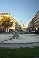 Vue sur la rue Soufflot et Panthéon