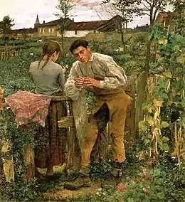 L'Amour au village (1882), Moscou, musée Pouchkine.