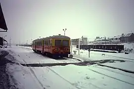 Autorail à quai en 1986.