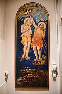 Le baptême de Jésus par Jérèm Falquet.