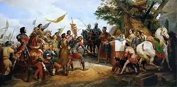 Tableau de Horace Vernet sur la bataille de Bouvines