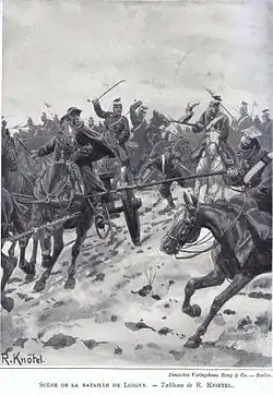 Épisode de la bataille de Loigny (Richard Knötel).