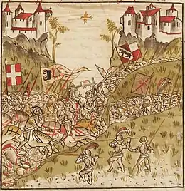 Bataille de la PlantaGerold Edlibach, 1486.