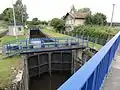 Canal de la Marne au Rhin, écluse de Bataville.